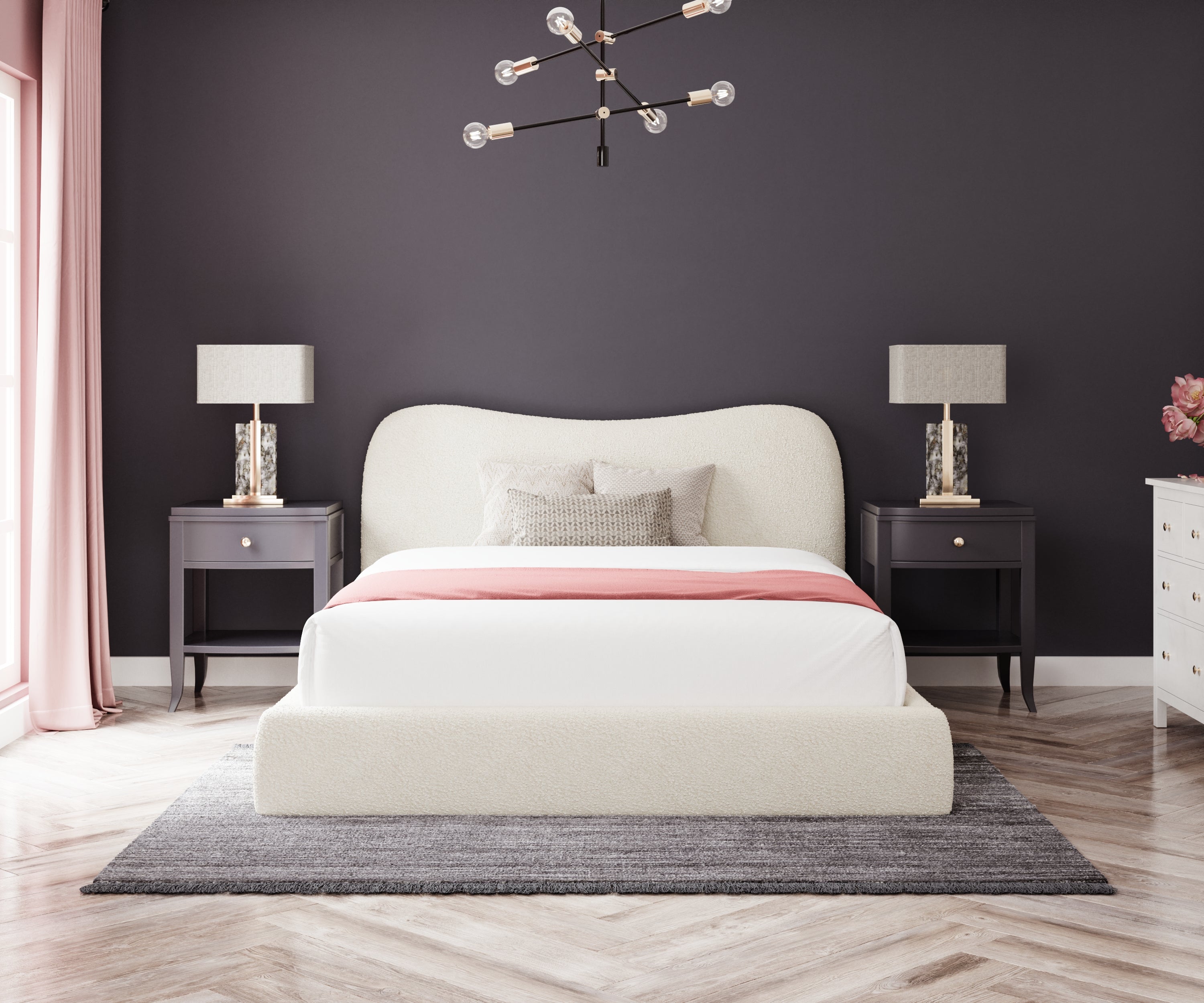 Madison Bouclé Bed