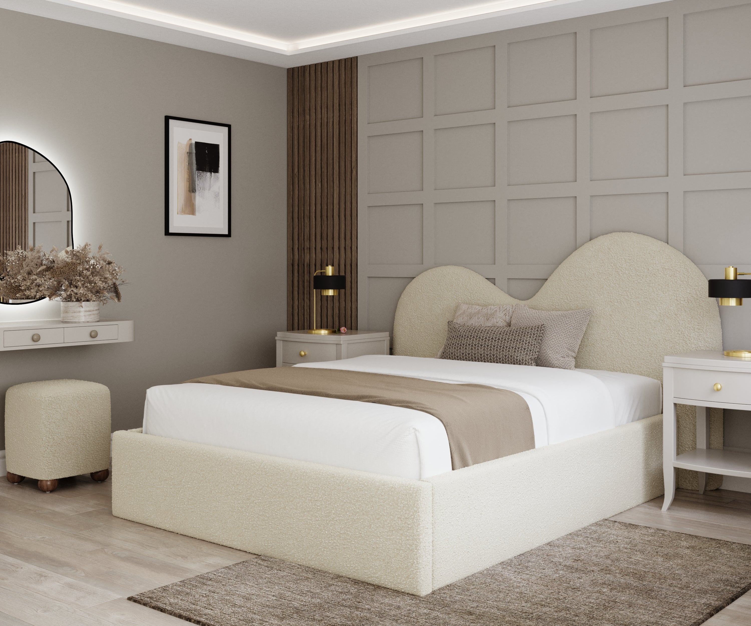 Jasmine Upholstered Bed
