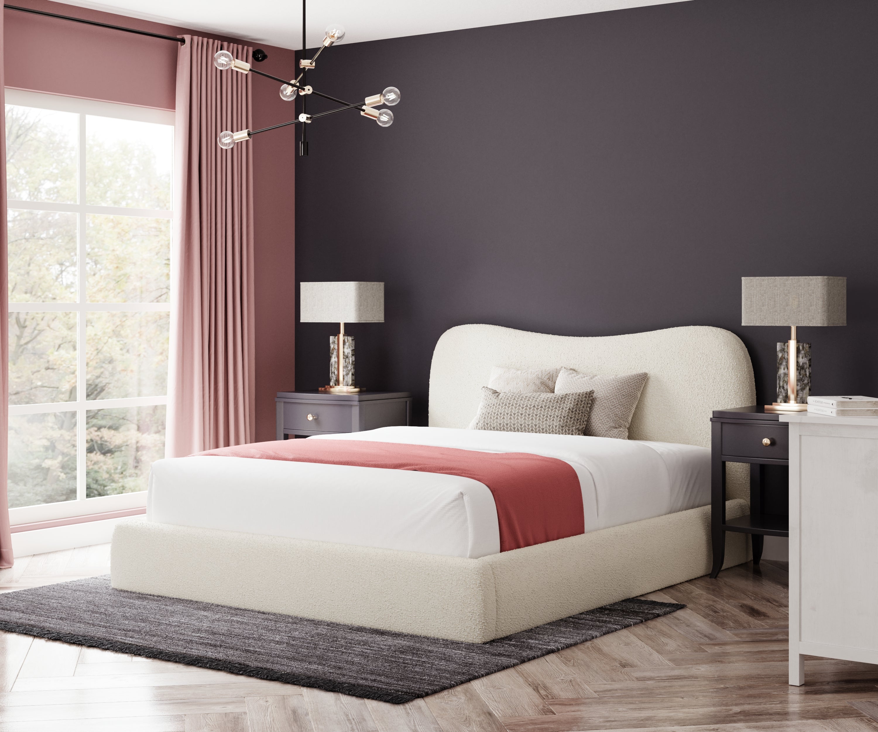 Madison Bouclé Bed